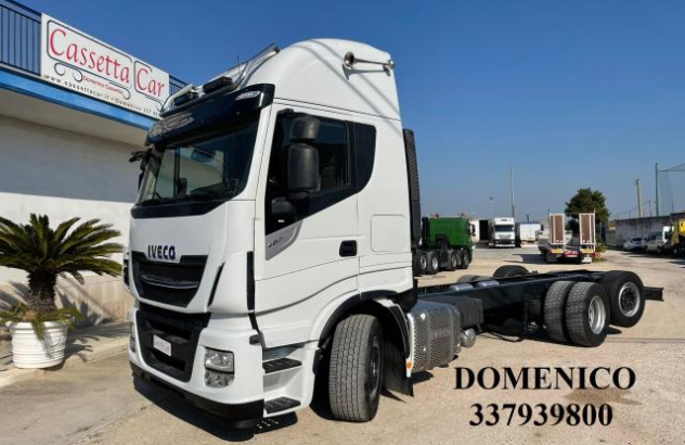 Iveco stralis as 260s48 3 assi telaio full pneumatico euro 6 2016