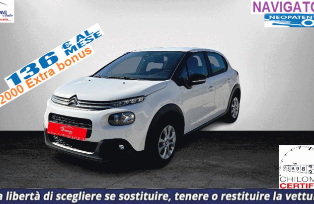 CITROEN C3 PureTech 83 SeS Feel Benzina 2020