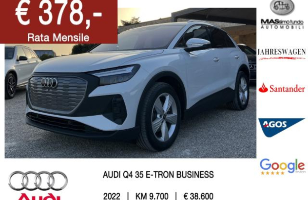 AUDI Q4 e-tron Q4 35 e-tron Business Advanced Elettrica 2022